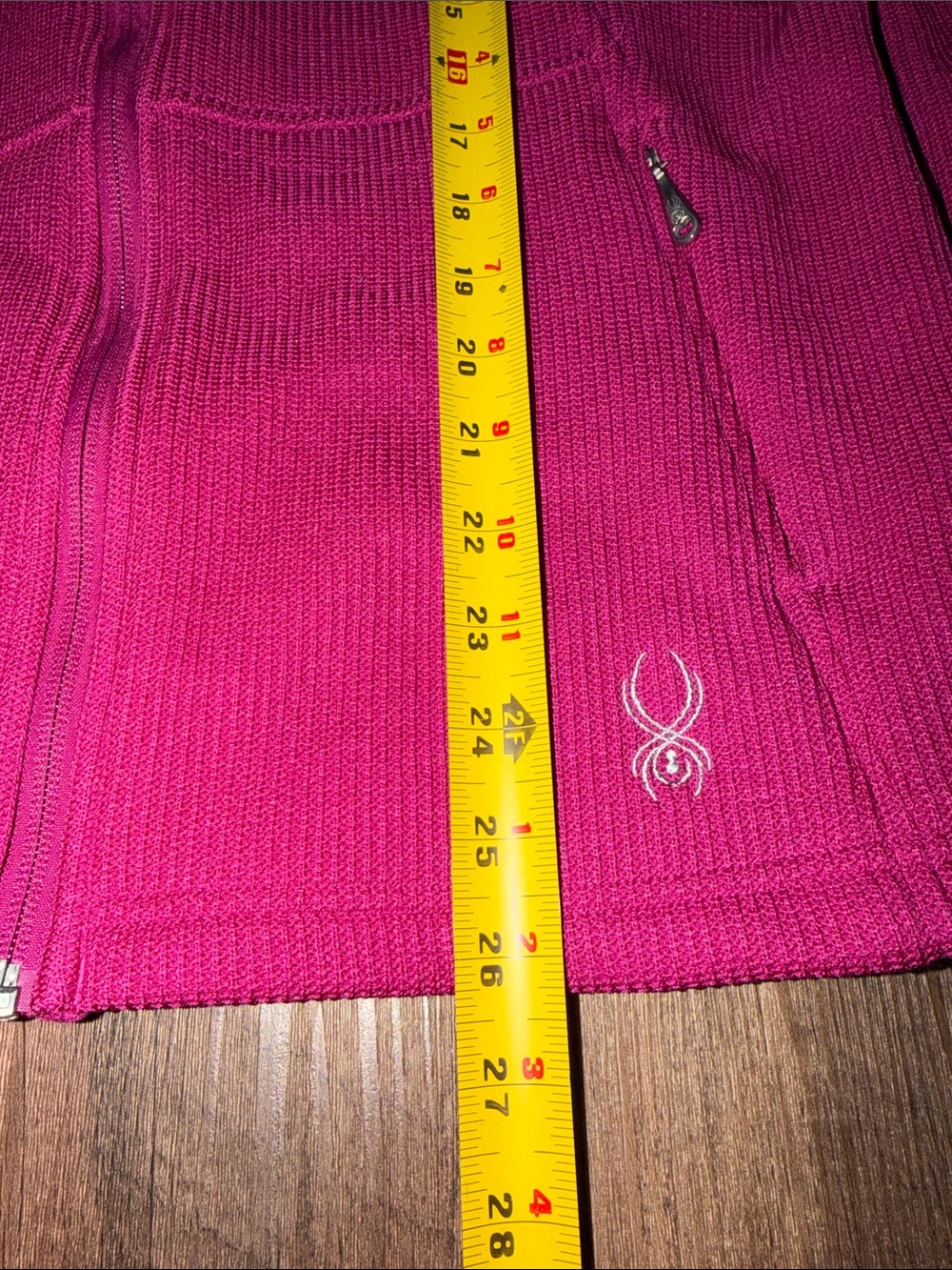 Women’s Spyder Core Sweater Jacket size XL Fuschia EEUC - Picture 4 of 7